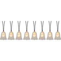 Corrente String Lights Gemmy Ghost com luzes LED, conjunto de 8