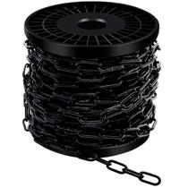 Corrente suspensa de metal Sel Natural 3 mm 10 mm preta 33 pés Corrente suspensa de metal Sel Natural 3 mm 10 mm preta 33 pés