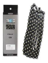 Corrente Tec By Kmc C8 8v 7v Azul Com Pinos Dourados 116l