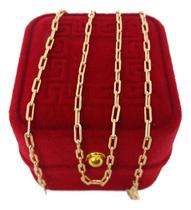 Corrente Tijolinho 2mm Banhada a Ouro Masculina Corrente Tijolinho 2mm Banhada a Ouro Masculina