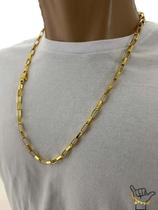 Corrente Tijolinho 6Mm - Banhado A Ouro 18K