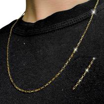 Corrente Tijolinho Dourada Aço Inox 18K Colar Masculino Feminino Unissex Brilho Premium Durável Que Nao Escurece Resistente Luxo Correntinha elegante Corrente Tijolinho Dourada Aço Inox 18K Colar Masculino Feminino Unissex Brilho Premium Durável Que Nao Escurece Resistente Luxo Correntinha elegante