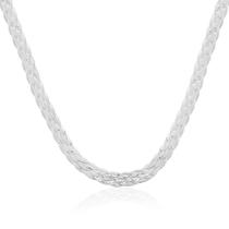 Corrente Trançada 6 Fios Prata 925