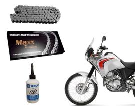 Corrente Transmissão Maxx Cbx 250 Xtz 250 520HX106 + 01 Óleo Grafitado