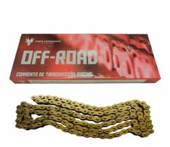 Corrente Transmissão Red Dragon 520H x 120L sem O-ring 300cc Nacionais Dourada Corrente Transmissão Red Dragon 520H x 120L sem O-ring 300cc Nacionais Dourada