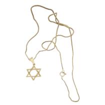 Corrente Veneziana 0,7mm Com Pingente estrela de Davi Corrente Veneziana 0,7mm Com Pingente estrela de Davi