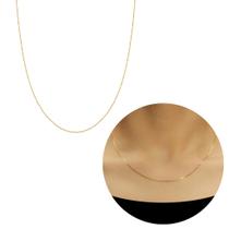 Corrente veneziana 45cm banhada a ouro 18k