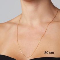 Corrente Veneziana Avulsa 80cm Banhado Ouro 18k