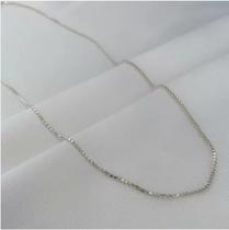 Corrente Veneziana Banhada A Prata - 45cm
