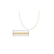 Corrente Veneziana BANHADA Ouro 18k Feminina 45cm 1mm