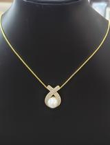 Corrente Veneziana Com Lindo Pingente Com Perola