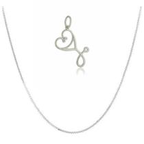 Corrente Veneziana Com Pingente Estetoscópio Prata 925 Kl