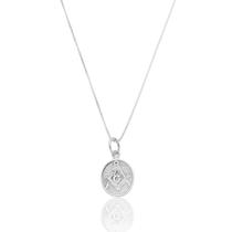 Corrente Veneziana Com Pingente Maçonaria Oval Prata 925 Kl Corrente Veneziana Com Pingente Maçonaria Oval Prata 925 Kl