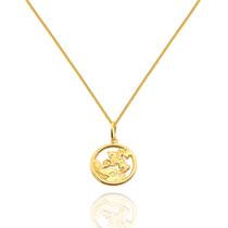 Corrente Veneziana Com Pingente Medalha São Jorge Ouro 18k 45 cm - AGAPRIME JOIAS