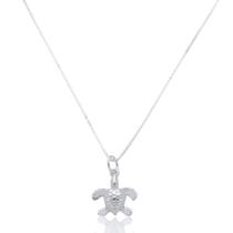 Corrente Veneziana Com Pingente Tartaruga Prata 925 Kl Corrente Veneziana Com Pingente Tartaruga Prata 925 Kl