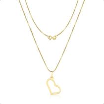 Corrente Veneziana Feminina Ouro 18k 750 + Pingente Coração Corrente Veneziana Feminina Ouro 18k 750 + Pingente Coração