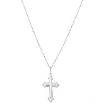 Corrente Veneziana Fina 70cm Pingente Crucifixo Prata 925 Corrente Veneziana Fina 70cm Pingente Crucifixo Prata 925