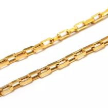 Corrente Veneziana Longa Oca Ouro Amarelo 18 Kl