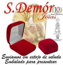 Corrente Veneziana Ouro 18k 750 45cm + Ponto de Luz Coração 6mm Rosa