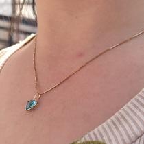 Corrente veneziana Ouro 18K Feminina e pingente