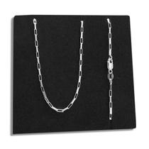 Corrente Veneziana Tijolinho Prata 925 Legítima Maciça Original Italiana Unissex 60cm e 70cm com 1,5mm