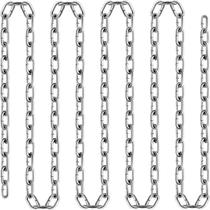 Corrente VEVOR Grade 30 1/4 polegadas x 100 pés de ferro zincado Corrente VEVOR Grade 30 1/4 polegadas x 100 pés de ferro zincado