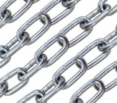 Corrente zincada soldada 4,5mm Elo Curto - 25 metros