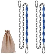 Correntes de aço inoxidável Swing Chains Dakzhou 2 1000 libras azuis Correntes de aço inoxidável Swing Chains Dakzhou 2 1000 libras azuis