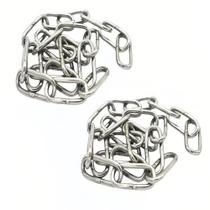 Correntes de segurança Bytiyar, 50 cm, aço inoxidável, 4 mm de espessura (2 unidades)