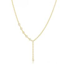 Correntinha banhada semi joia com zirconia