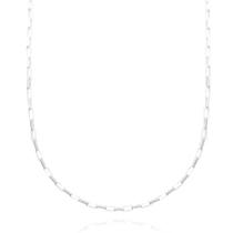 Correntinha Carrier Quadrada Cubinho 50cm Masculina Fecho Tradicional Banhado a Prata 925