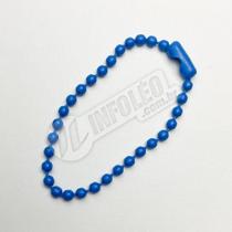Correntinha de Bolinhas 10cm Neon Azul (Corrente) - 10 unidades - SF