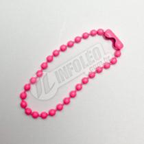 Correntinha de Bolinhas 10cm Neon Rosa (Corrente) - 10 unidades Correntinha de Bolinhas 10cm Neon Rosa (Corrente) - 10 unidades