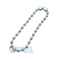 Correntinha de Bolinhas 10cm Prata Niquel (Corrente) - 10 unidades Correntinha de Bolinhas 10cm Prata Niquel (Corrente) - 10 unidades