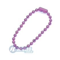 Correntinha de Bolinhas 10cm Rosa Pink (Corrente) - 10 unidades
