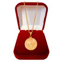 Correntinha Feminina com Pingente Divino Espírito Santo Folheada a Ouro 18k Correntinha Feminina com Pingente Divino Espírito Santo Folheada a Ouro 18k