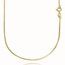 Correntinha Fina Feminina de Ouro 18k Colar Rabo de Rato Quadrada Banhado