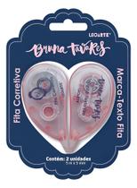 Corretivo Branquinho Em Fita Bruna Tavares + Marca Texto em Fita 5x5cm