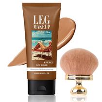 Corretivo corporal Sheghy Legs Makeup à prova d'água com pincel de bronze