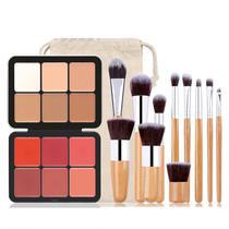 Corretivo em creme de 6 cores, paleta de blush facial, kit FantasyDay Corretivo em creme de 6 cores, paleta de blush facial, kit FantasyDay