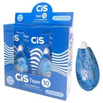 Corretivo Em Fita 5mmx 10m Cis Tape 10 Com Tampa, Caixa Com 6 Unidades Corretivo Em Fita 5mmx 10m Cis Tape 10 Com Tampa, Caixa Com 6 Unidades