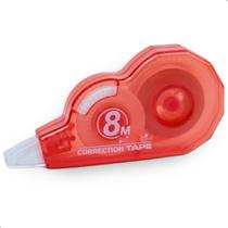 Corretivo em Fita Escolar Corretor 8 Metros 5mm Com Tampa