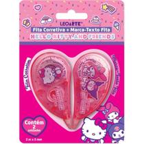 Corretivo em Fita Hello KITTY + Marca Texto Rosa Blister com 2 Unidades Corretivo em Fita Hello KITTY + Marca Texto Rosa Blister com 2 Unidades