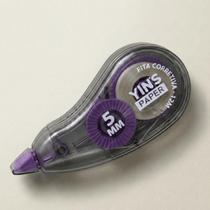 Corretivo Fita Não Tóxico Yins Design Ergonômico Vidro Fumê Para Papelaria e Material de Escritório Sem Sujeira