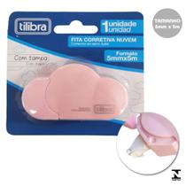 Corretivo Fita Nuvem Rosa 5mm x 5m Tilibra