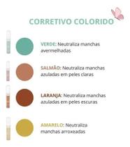Corretivo liquido camuflagem laranja vizzella 5g Corretivo liquido camuflagem laranja vizzella 5g