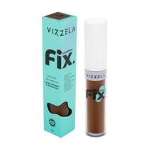 Corretivo Líquido Fix Vizzela Maquiagem Alta Cobertura Soft Focus Resistente A Água Vitamina E