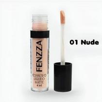 Corretivo Liquido Matte Fenzza Alta Cobertura - 4ml Cor:01 NUDE Corretivo Liquido Matte Fenzza Alta Cobertura - 4ml Cor:01 NUDE