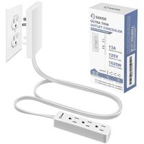 Corretivo Power Strip Saker Outlet, 3 tomadas, 5 pés, 1625 W Corretivo Power Strip Saker Outlet, 3 tomadas, 5 pés, 1625 W