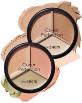 Corretivo THESAEM Cover Perfection Triple Pot 01 Correct Beige + 02 Contour Beige Corretivo THESAEM Cover Perfection Triple Pot 01 Correct Beige + 02 Contour Beige